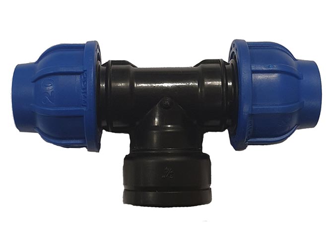 Tee A Compressione 20x3/4" Femmina