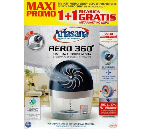 Ariasana Aero 360 Kit Con 2 Ricariche Da 450Gr