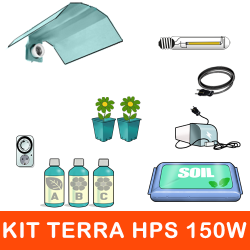 Kit Coltivazione HPS Super 150W - 2 Piante