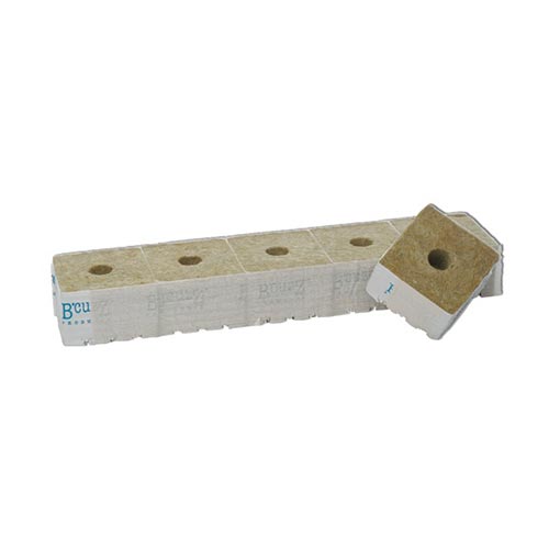 Cubo Lana Di Roccia 7,5 x 7,5 cm Buco Piccolo 28x35  mm