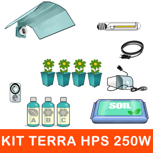Kit Coltivazione HPS Agro 250W - Max 4 Piante