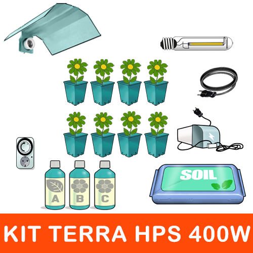 Kit Coltivazione HPS Agro 400W - Max 8 Piante