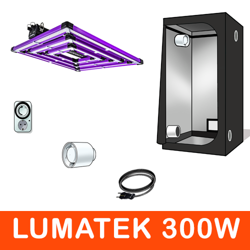 Kit Coltivazione Led Lumatek Pro- Max 8 Piante 300W
